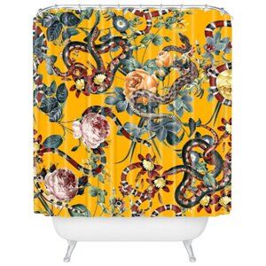 **Society6** Shower Curtain Bathroom Decor by Burcu Korkmazyurek Extra Long NWOT